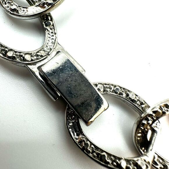 Silver tone link bracelet - Picture 5 of 7